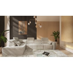 Naroznik Luxor XI z funkcją spania tkanina Wind 05