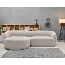 Narożnik NOBO Lewostronny system modułowy tkanina DressME 02 Jasny Szary Narożnik NOBO Lewostronny system modułowy tkanina DressME 02 Jasny Szary