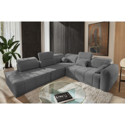 Luxor IX Corner Sofa with Sleeping Function, Fabric Wind 05