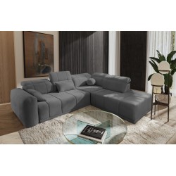 Narożnik Luxor VII z funkcją spania Plecionka, Wind 90 - połączenie stylu i funkcjonalności