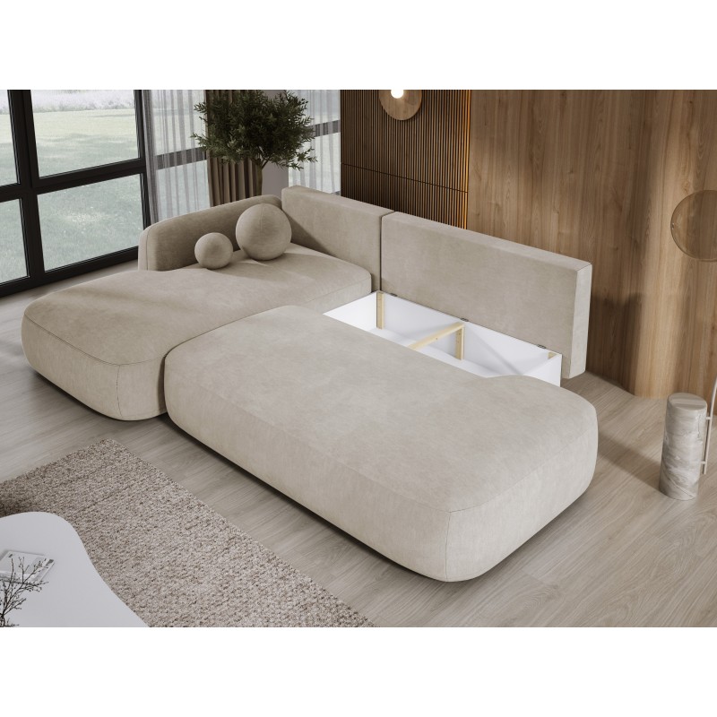 Narożnik wolnostojący BABU układ L Lewy Tkanina CLOUD 03