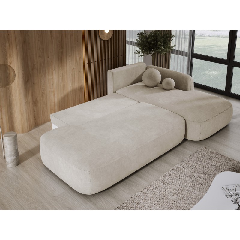 Narożnik wolnostojący BABU układ L Prawy Tkanina CLOUD 03