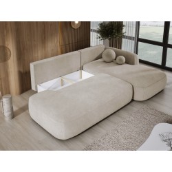 Narożnik wolnostojący BABU układ L Prawy Tkanina CLOUD 03