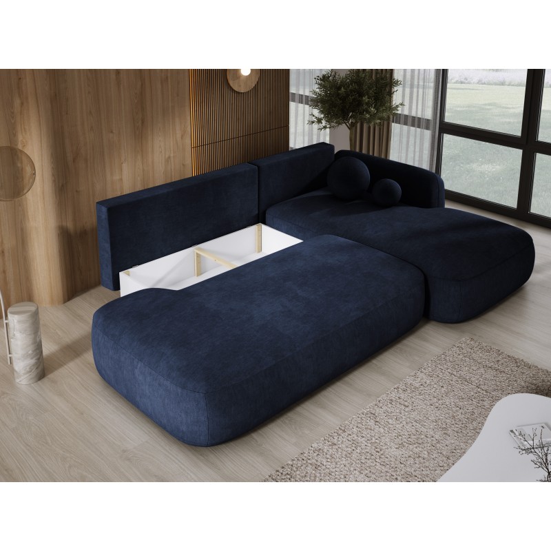 Narożnik wolnostojący BABU układ L Prawy Tkanina CLOUD 79