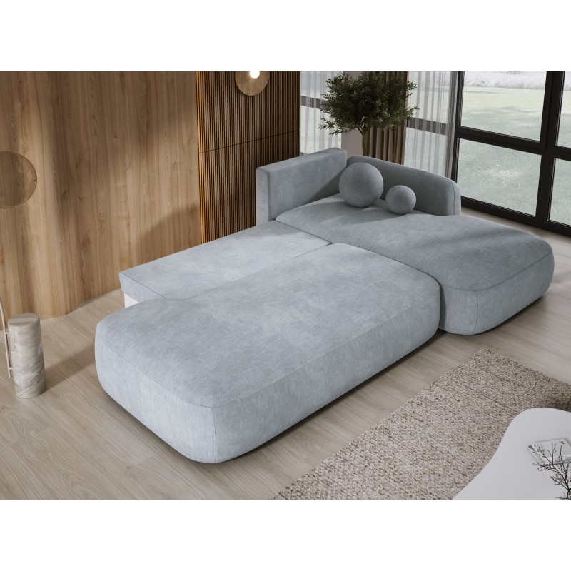 Narożnik wolnostojący BABU układ L Prawy Tkanina CLOUD 81