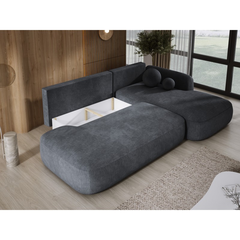 Narożnik wolnostojący BABU układ L Prawy Tkanina CLOUD 91