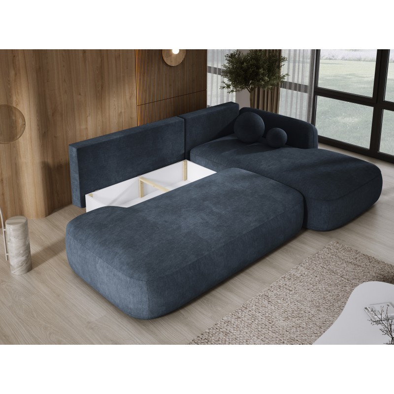 Narożnik wolnostojący BABU układ L Prawy Tkanina CLOUD 97