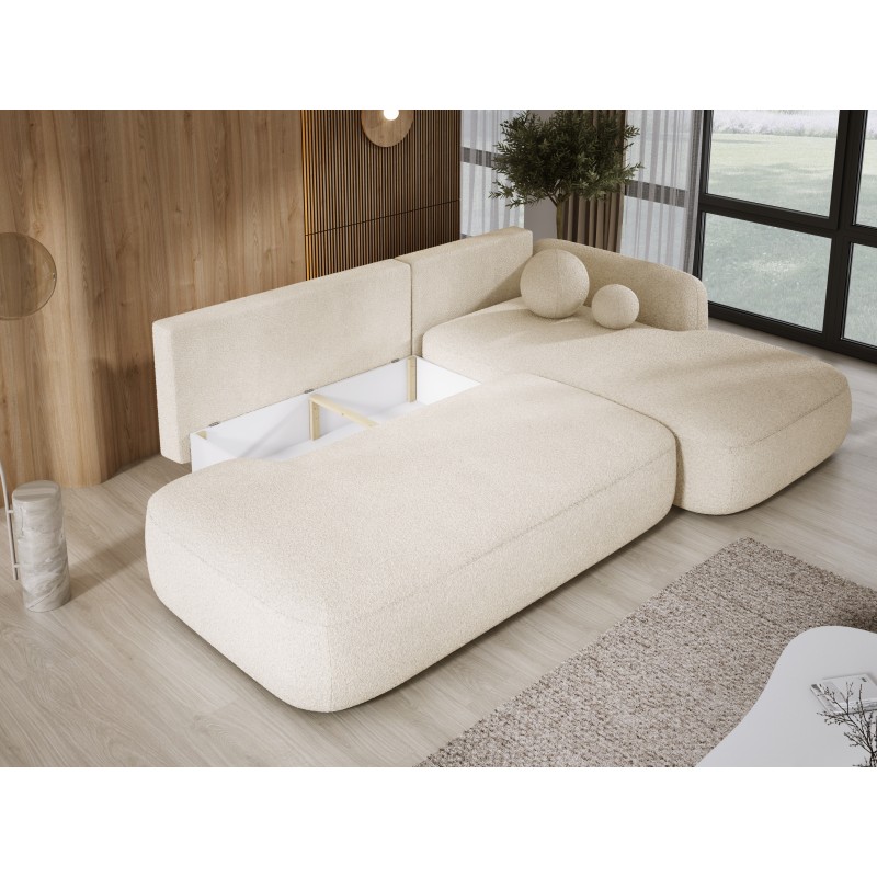 Narożnik wolnostojący BABU układ L Prawy Tkanina NOWORNEVER 02