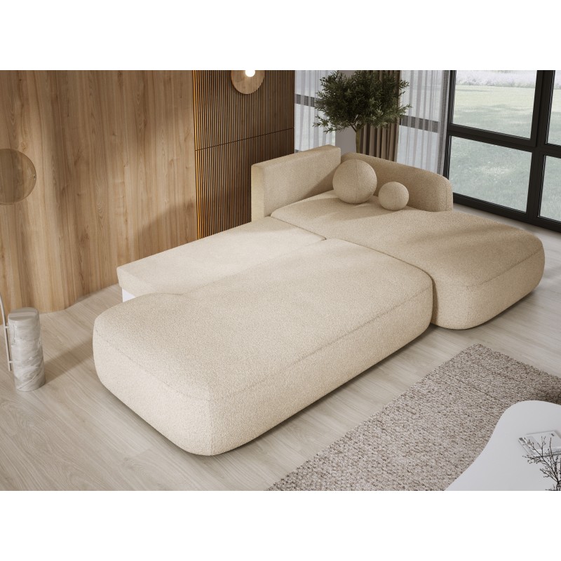 Narożnik wolnostojący BABU układ L Prawy Tkanina NOWORNEVER 06