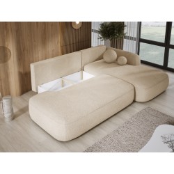 Narożnik wolnostojący BABU układ L Prawy Tkanina NOWORNEVER 06