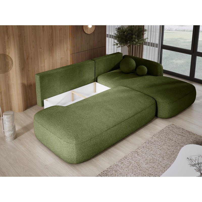 Narożnik wolnostojący BABU układ L Prawy Tkanina NOWORNEVER 56