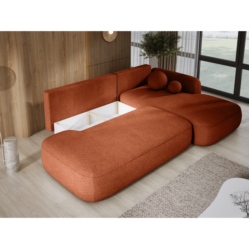 Narożnik wolnostojący BABU układ L Prawy Tkanina NOWORNEVER 79