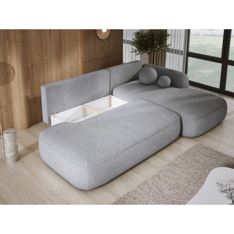 Narożnik wolnostojący BABU układ L Prawy Tkanina NOWORNEVER 92