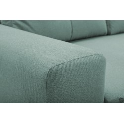 Narożnik AVRA, funkcja spania, pojemnik, lewa strona, 251x165x85 cm, kolor: JASNOZIELONY Narożnik AVRA, funkcja spania, pojemnik, lewa strona, 251x165x85 cm, kolor: JASNOZIELONY