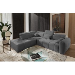 Luxor VII Corner Sofa with Sleeping Function, Plecionka, Wind 90 - a combination of style and functionality