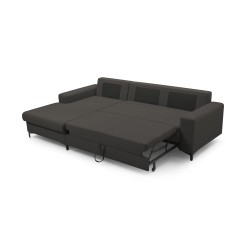 Narożnik AVRA, funkcja spania, pojemnik, lewa strona, 251x165x85 cm, kolor: GRAFIT Narożnik AVRA, funkcja spania, pojemnik, lewa strona, 251x165x85 cm, kolor: GRAFIT