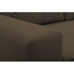 Narożnik AVRA, funkcja spania, pojemnik, prawa strona, 251x165x85 cm, kolor: BRĄZOWY Narożnik AVRA, funkcja spania, pojemnik, prawa strona, 251x165x85 cm, kolor: BRĄZOWY