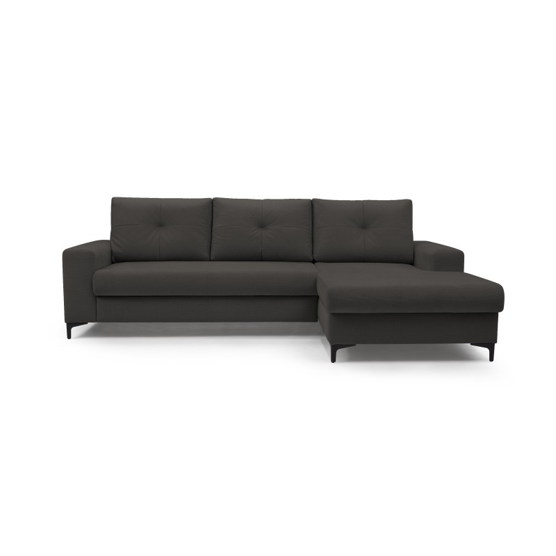 Narożnik AVRA, funkcja spania, pojemnik, prawa strona, 251x165x85 cm, kolor: GRAFIT Narożnik AVRA, funkcja spania, pojemnik, prawa strona, 251x165x85 cm, kolor: GRAFIT