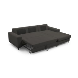 Narożnik AVRA, funkcja spania, pojemnik, prawa strona, 251x165x85 cm, kolor: GRAFIT Narożnik AVRA, funkcja spania, pojemnik, prawa strona, 251x165x85 cm, kolor: GRAFIT