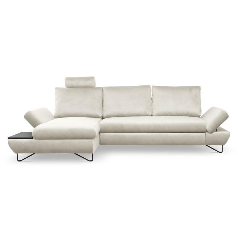 Narożnik LOFT z funkcją spania, regulowane zagłówki i podłokietniki, lewy, 284x96–166x89–104 cm, kolor jesion Narożnik LOFT z funkcją spania, regulowane zagłówki i podłokietniki, lewy, 284x96–166x89–104 cm, kolor jesion