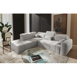 Luxor VII Corner Sofa with Sleeping Function Plecionka, Wind 84 - a combination of style and functionality