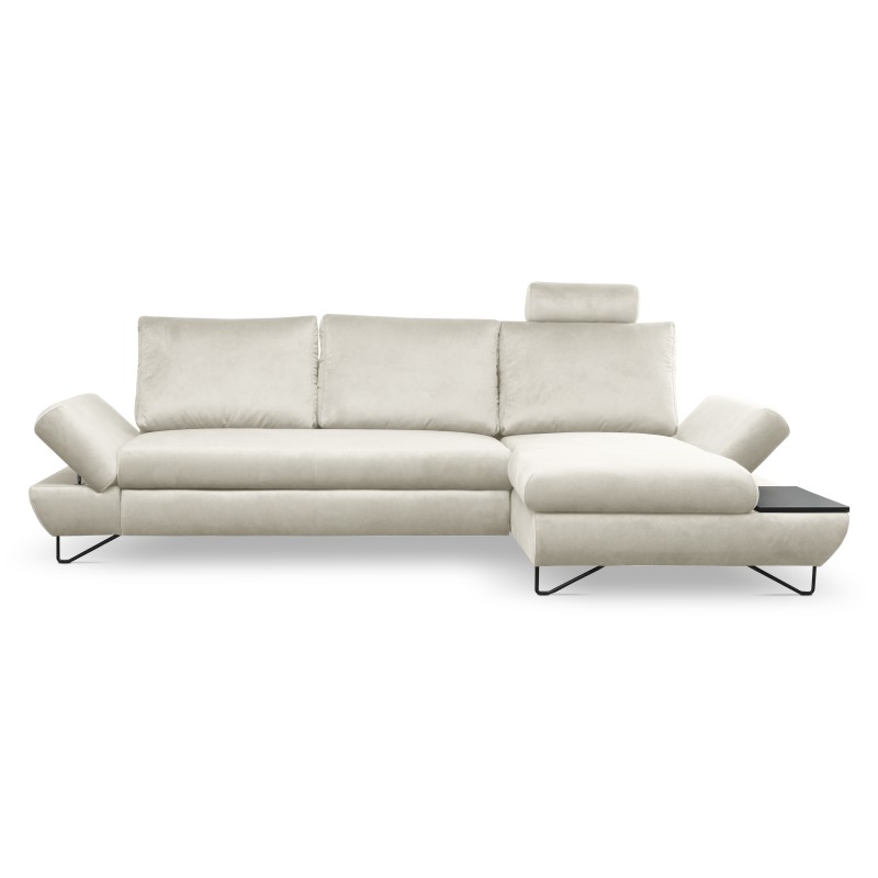Narożnik LOFT z funkcją spania, regulowane zagłówki i podłokietniki, prawy, 284x96–166x89–104 cm, kolor jesion Narożnik LOFT z funkcją spania, regulowane zagłówki i podłokietniki, prawy, 284x96–166x89–104 cm, kolor jesion