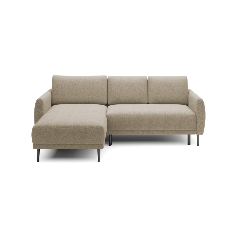 NAROŻNIK BONO Stylowa sofa z funkcją spania, Drewniane nóżki, Eleganckie podłokietniki, Głębokie siedzisko 226x164x88cm, Lewa st