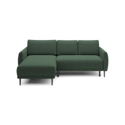 NAROŻNIK BONO Stylowa sofa z funkcją spania, Drewniane nóżki, Eleganckie podłokietniki, Głębokie siedzisko 226x164x88cm, Lewa st