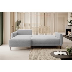 NAROŻNIK BONO Stylowa sofa z funkcją spania, Drewniane nóżki, Eleganckie podłokietniki, Głębokie siedzisko 226x164x88cm, Lewa st