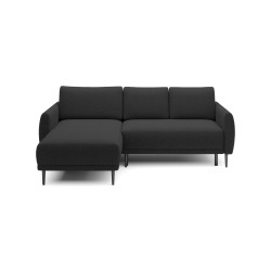 NAROŻNIK BONO Stylowa sofa z funkcją spania, Drewniane nóżki, Eleganckie podłokietniki, Głębokie siedzisko 226x164x88cm, Lewa st