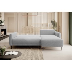 NAROŻNIK BONO Stylowa sofa z funkcją spania, Drewniane nóżki, Eleganckie podłokietniki, Głębokie siedzisko 226x164x88cm, Prawa s