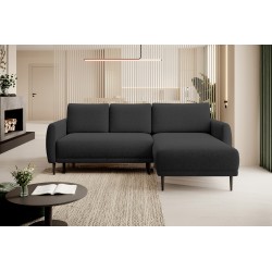 NAROŻNIK BONO Stylowa sofa z funkcją spania, Drewniane nóżki, Eleganckie podłokietniki, Głębokie siedzisko 226x164x88cm, Prawy s