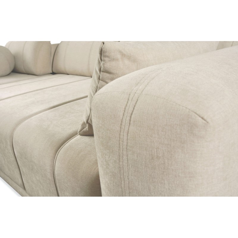 Luxor VII Corner Sofa with Sleeping Function in Weave, Wind 05 - a combination of style and functionality Luxor VII Corner Sofa with Sleeping Function in Weave, Wind 05 - a combination of style and functionality