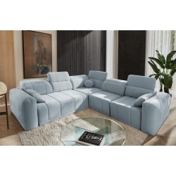 Narożnik Luxor III z funkcją spania tkanina Wind 73