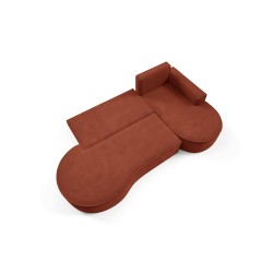 Narożnik MOLLY Prawostronny z funkcją spania, wolnostojący tkanina CURIO 55 Brązowy Narożnik MOLLY Prawostronny z funkcją spania, wolnostojący tkanina CURIO 55 Brązowy
