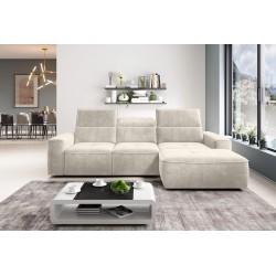 Narożnik COLOMBO Mini Prawostronny z elektryczną funkcją spania pojemnikiem PALLADIUM 02 Beżowy Narożnik COLOMBO Mini Prawostronny z elektryczną funkcją spania pojemnikiem PALLADIUM 02 Beżowy