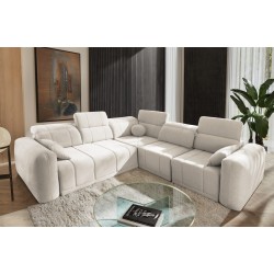 Narożnik Luxor III z funkcją spania tkanina Wind 02