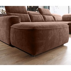 Narożnik COLOMBO XL Lewostronny z elektryczną funkcją spania pojemnikiem PALLADIUM 08 Miedziany Narożnik COLOMBO XL Lewostronny z elektryczną funkcją spania pojemnikiem PALLADIUM 08 Miedziany