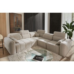 Narożnik Luxor III z funkcją spania tkanina Wind 05