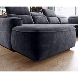 Narożnik COLOMBO XL Lewostronny z elektryczną funkcją spania pojemnikiem PALLADIUM 19 Antracytowy Narożnik COLOMBO XL Lewostronny z elektryczną funkcją spania pojemnikiem PALLADIUM 19 Antracytowy