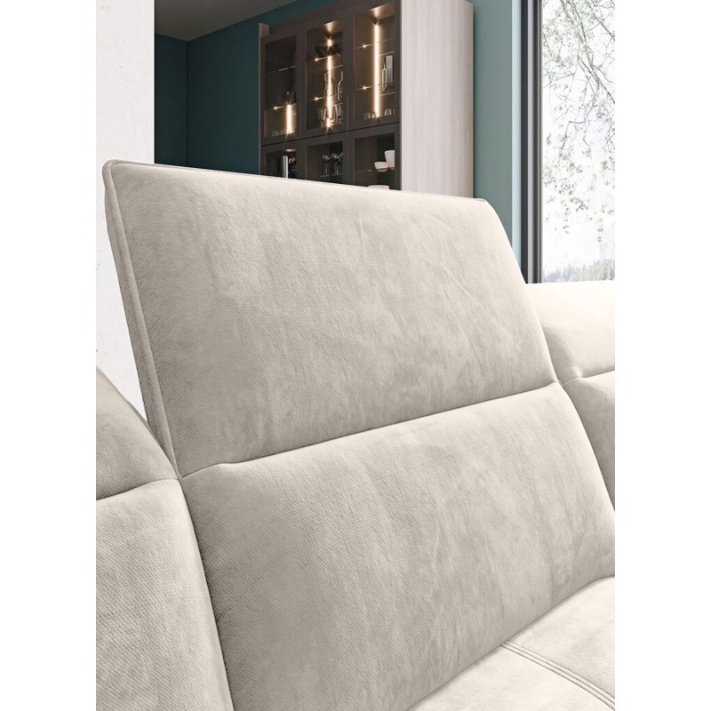 Narożnik COLOMBO XL Prawostronny z elektryczną funkcją spania pojemnikiem PALLADIUM 02 Beżowy