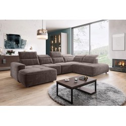 Narożnik COLOMBO XL Prawostronny z elektryczną funkcją spania pojemnikiem PALLADIUM 05 Brązowy Narożnik COLOMBO XL Prawostronny z elektryczną funkcją spania pojemnikiem PALLADIUM 05 Brązowy