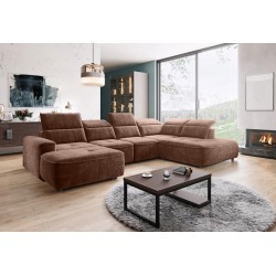 Narożnik COLOMBO XL Prawostronny z elektryczną funkcją spania pojemnikiem PALLADIUM 08 Miedziany Narożnik COLOMBO XL Prawostronny z elektryczną funkcją spania pojemnikiem PALLADIUM 08 Miedziany