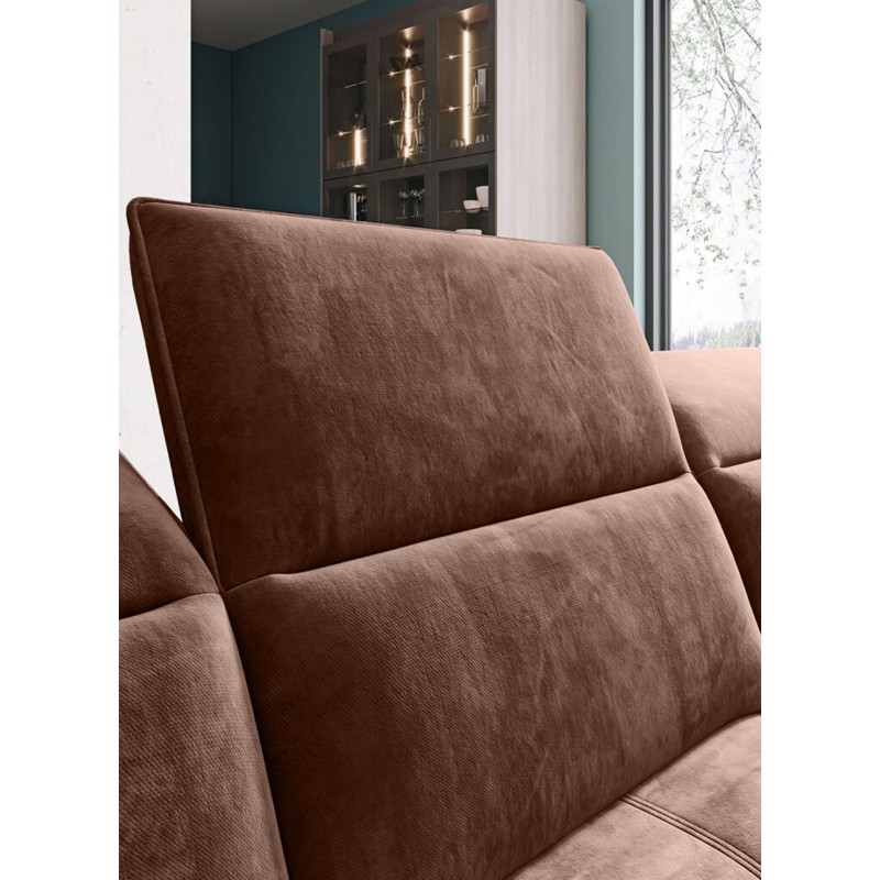 Narożnik COLOMBO XL Prawostronny z elektryczną funkcją spania pojemnikiem PALLADIUM 08 Miedziany Narożnik COLOMBO XL Prawostronny z elektryczną funkcją spania pojemnikiem PALLADIUM 08 Miedziany