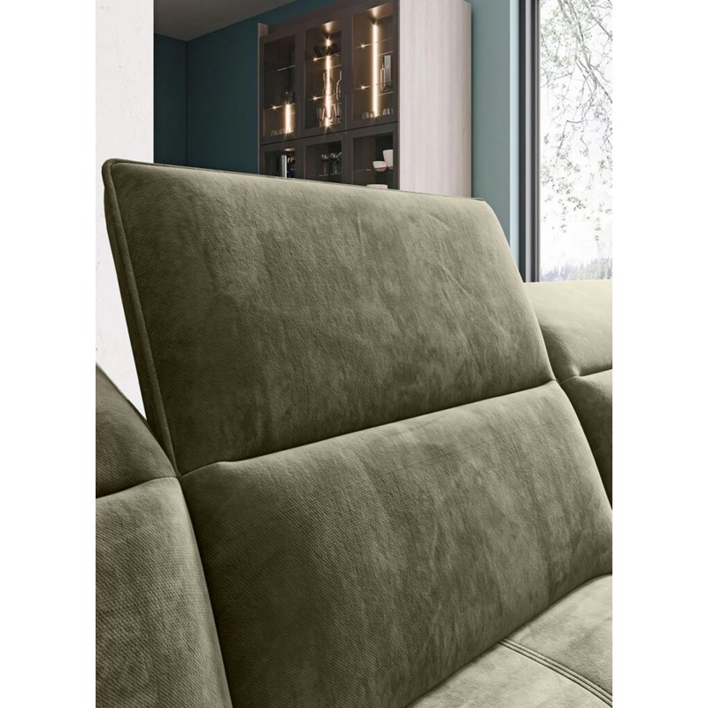 Narożnik COLOMBO XL Prawostronny z elektryczną funkcją spania pojemnikiem PALLADIUM 10 Zielony Narożnik COLOMBO XL Prawostronny z elektryczną funkcją spania pojemnikiem PALLADIUM 10 Zielony