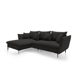 Narożnik GLOSS Lewostronny z funkcją spania, zestaw z poduszkami wolnostojący tkanina RIVIERA 16 Cappucino Narożnik GLOSS Lewostronny z funkcją spania, zestaw z poduszkami wolnostojący tkanina RIVIERA 16 Cappucino