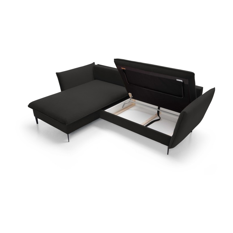 Narożnik GLOSS Lewostronny z funkcją spania, zestaw z poduszkami wolnostojący tkanina RIVIERA 16 Cappucino Narożnik GLOSS Lewostronny z funkcją spania, zestaw z poduszkami wolnostojący tkanina RIVIERA 16 Cappucino