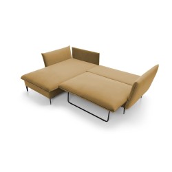 Narożnik GLOSS Lewostronny z funkcją spania, zestaw z poduszkami wolnostojący tkanina RIVIERA 61 Burgundowy Narożnik GLOSS Lewostronny z funkcją spania, zestaw z poduszkami wolnostojący tkanina RIVIERA 61 Burgundowy