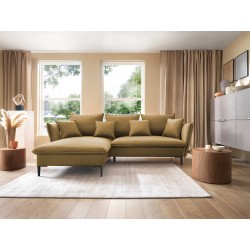 Narożnik GLOSS Lewostronny z funkcją spania, zestaw z poduszkami wolnostojący tkanina RIVIERA 61 Burgundowy Narożnik GLOSS Lewostronny z funkcją spania, zestaw z poduszkami wolnostojący tkanina RIVIERA 61 Burgundowy