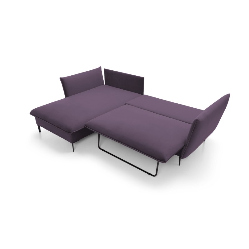 Narożnik GLOSS Lewostronny z funkcją spania, zestaw z poduszkami wolnostojący tkanina RIVIERA 76 Miętowy Narożnik GLOSS Lewostronny z funkcją spania, zestaw z poduszkami wolnostojący tkanina RIVIERA 76 Miętowy